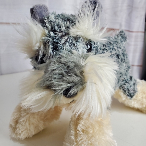 Aurora World Flopsie Stein Schnauzer Terrier Dog Puppy Stuffed Animal Plush 12" - Picture 2 of 9